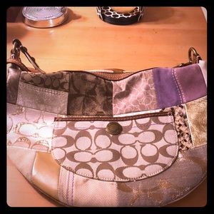 Vintage Patchwork Coach Purse - image 1